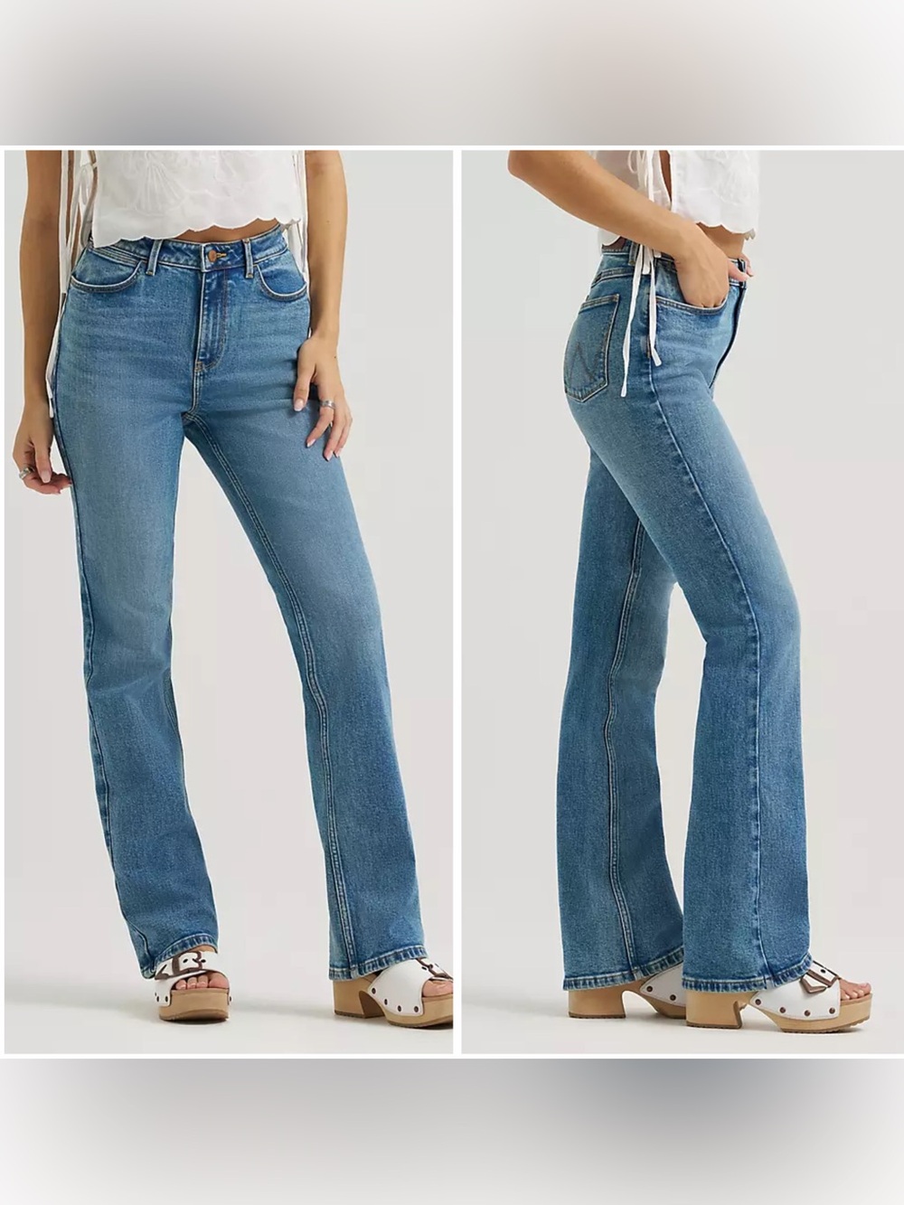 Wrangler High Rise Bold Boot Cut Jeans